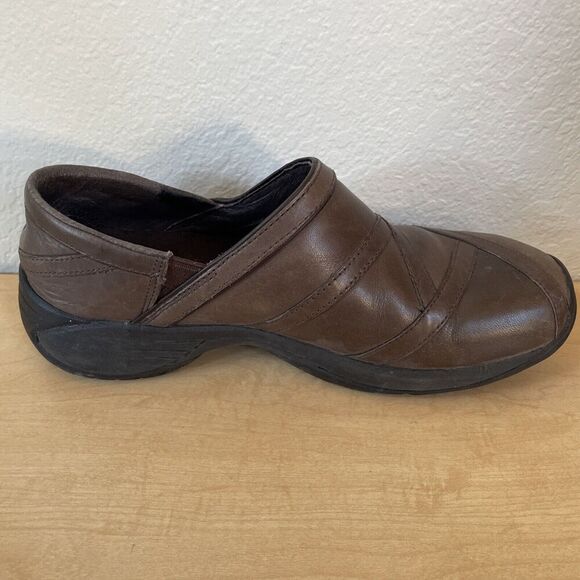 MERRELL Encore Eclipse 2 SIZE 8 Coffee Bean Leather Slip-On Loafers Sizes Womens - Picture 3 of 9